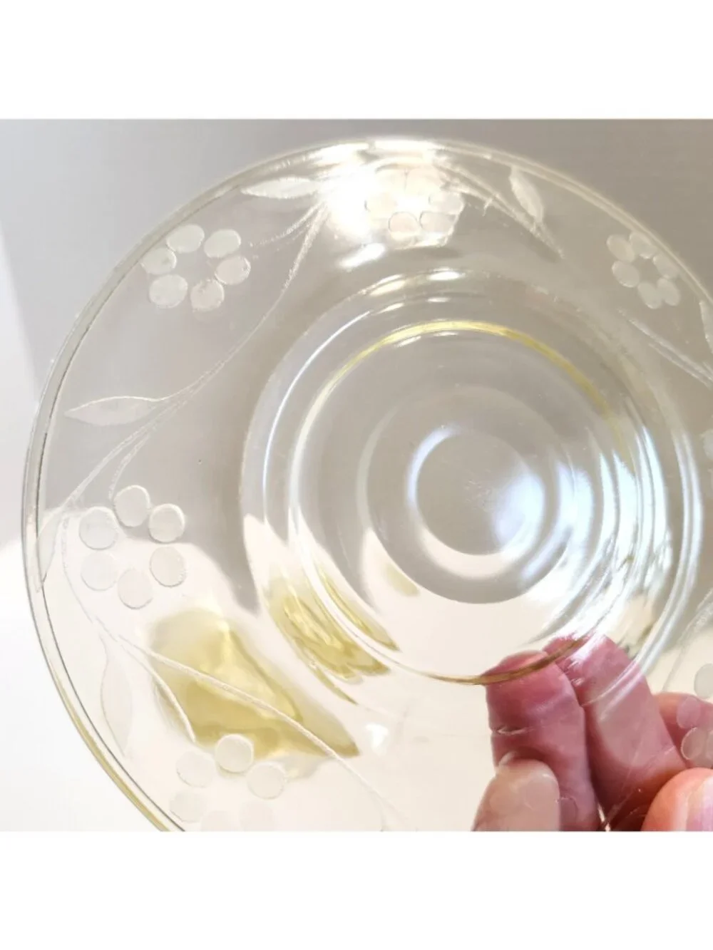 Lancaster Yellow Depression Glass Saucer 6